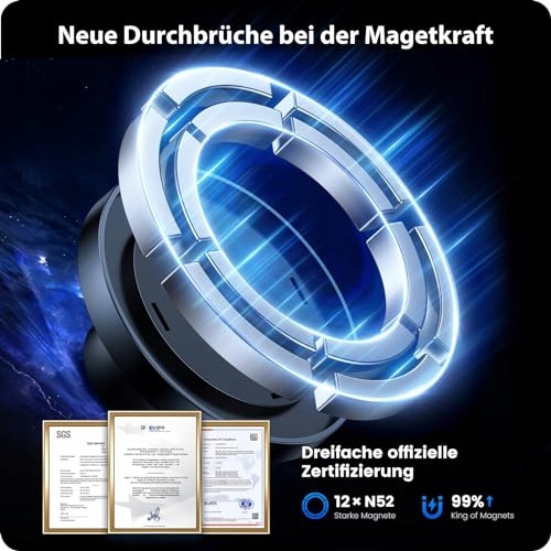 VICSEED Magnetyczny Uchwyt Samochodowy na Telefon do iPhone Android — miniatura 7