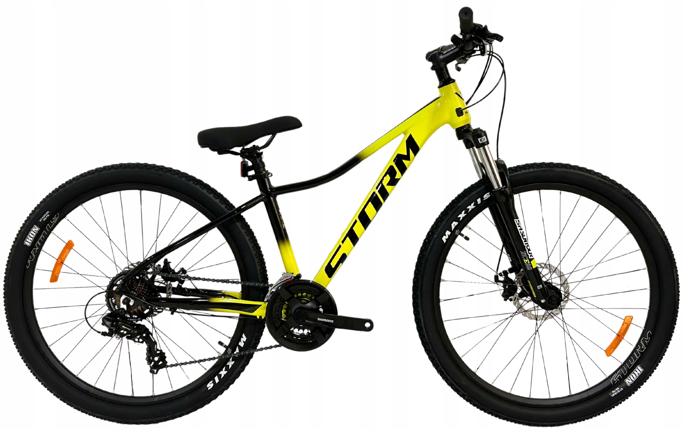 Rower Górski Mtb Storm Shark 1.0 2D rama 15 27,5 żółty 2025