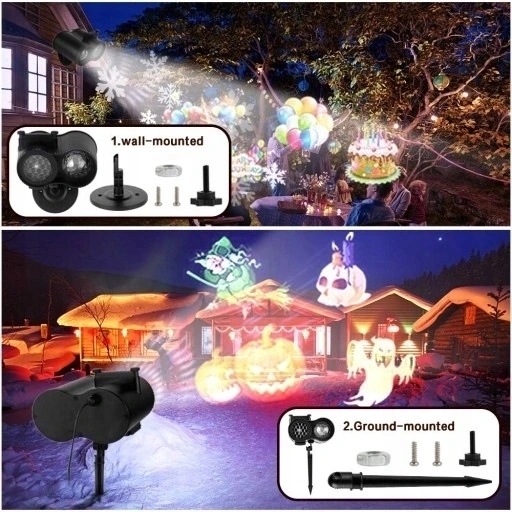 PROJEKTOR LASEROWY ŚWIĄTECZNY LED ZEWNĘTRZNY PILOT Kod producenta 20231124