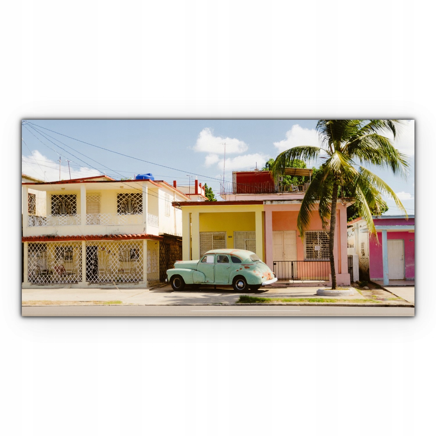 

Obraz canvas na ścianę 140x70 Vintage Auto Ulica