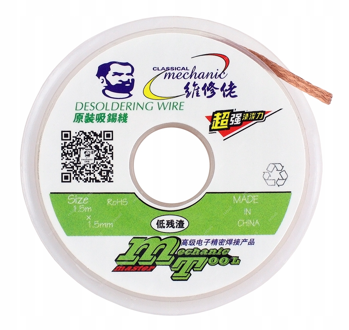 

Plecionka Taśma Rozlutowująca 1,5mm Bga Mechanic