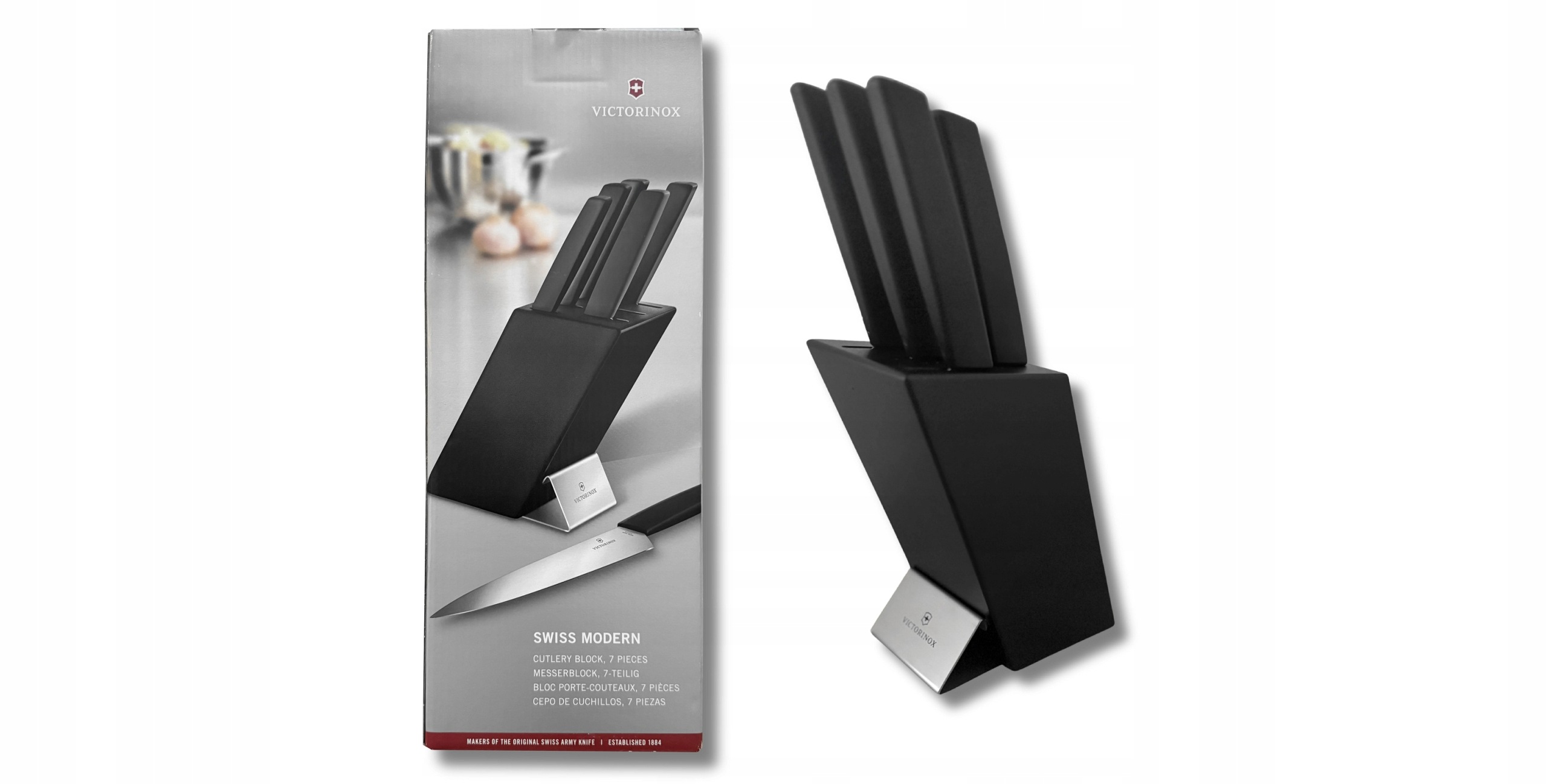 Victorinox sada nožov v bloku 6 prvkov (5 nožov vidlička) 6.7186.63