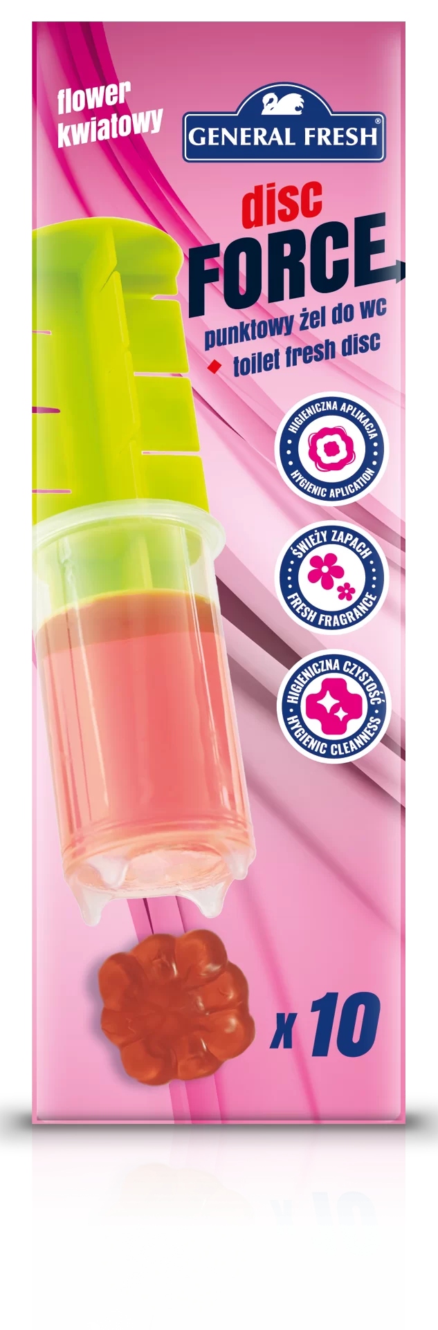 General Fresh Krążki żelowe do WC Disc-FORCE KWIATOWY
