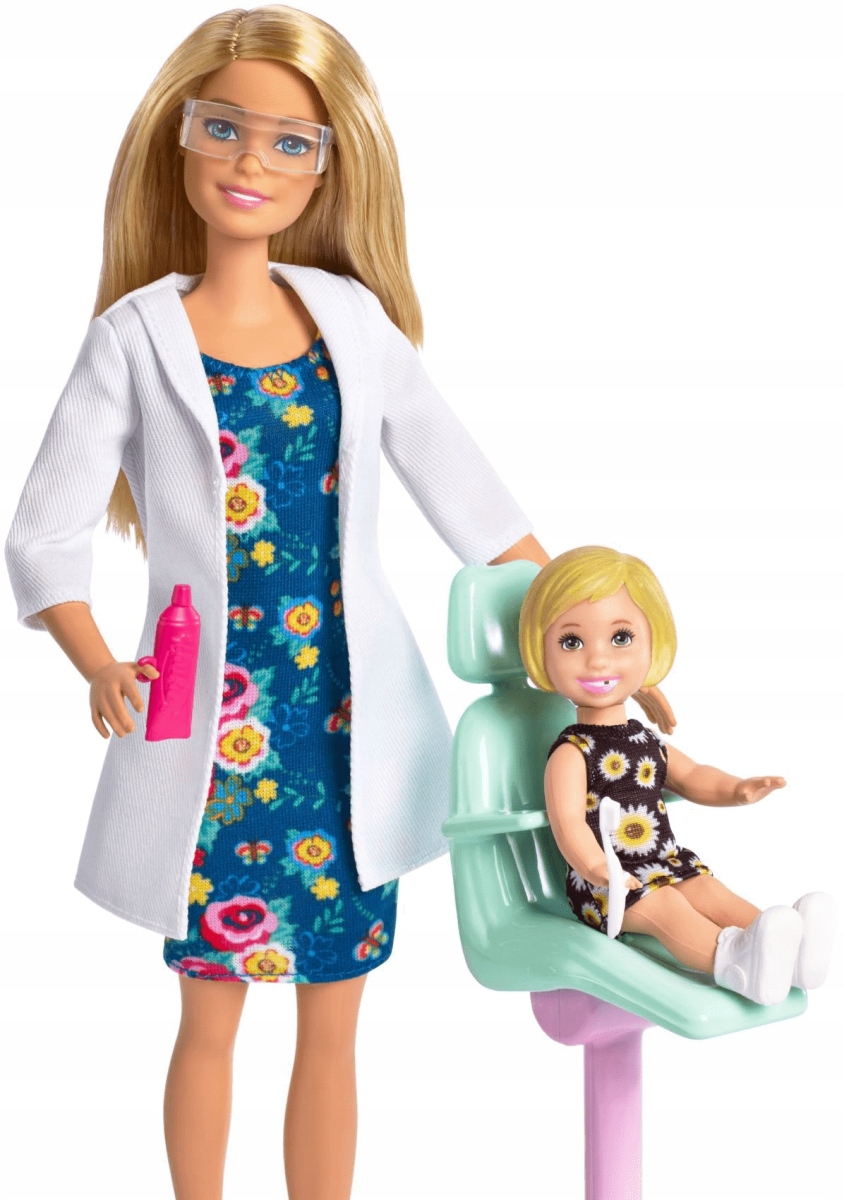 

Barbie Zestaw Kariera Lalka Dentystka Z Pacjentem