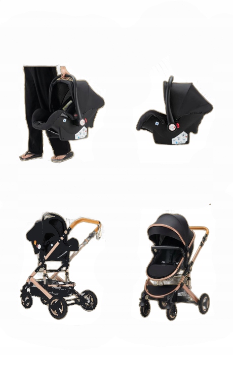 WIELOFUNKCYJNY WÓZEK DZIECIĘCY 3w1 FOTELIK GONDOLA SPACERÓWKA NOSIDEŁKO 4w1 Zestaw 3w1
