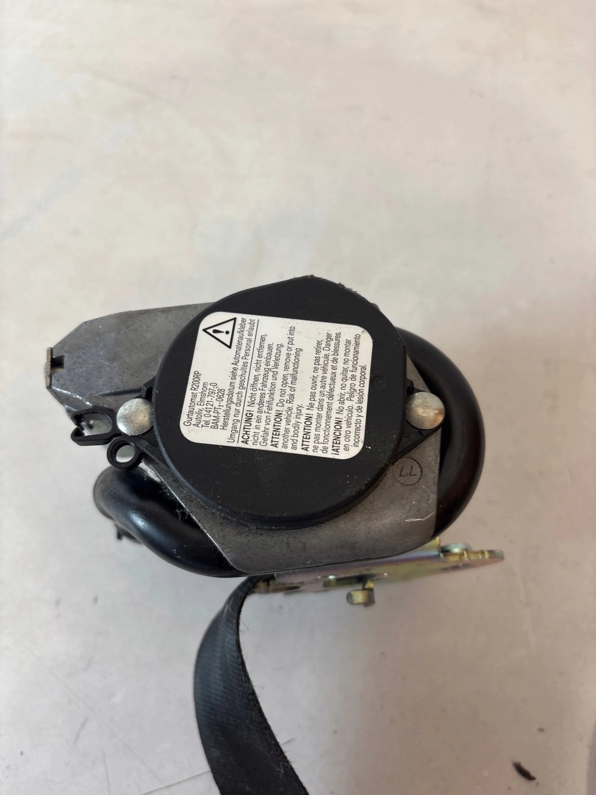 tension belt safety front front right Ford Focus mk3 lift