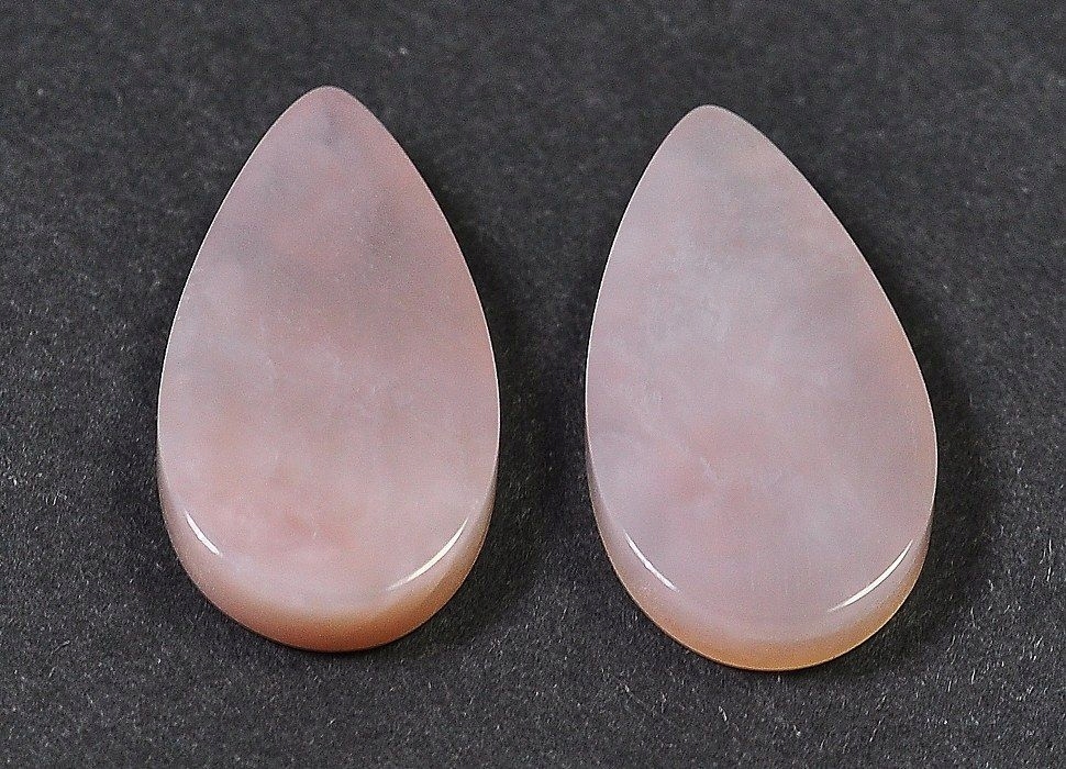 Opal růžový Para dlaždice slza 17,5x10 mm