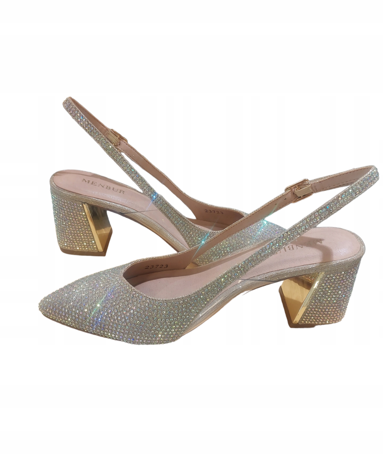 MENBUR BUTY DAMSKIE 23723 0000 GOLD ROZ 38