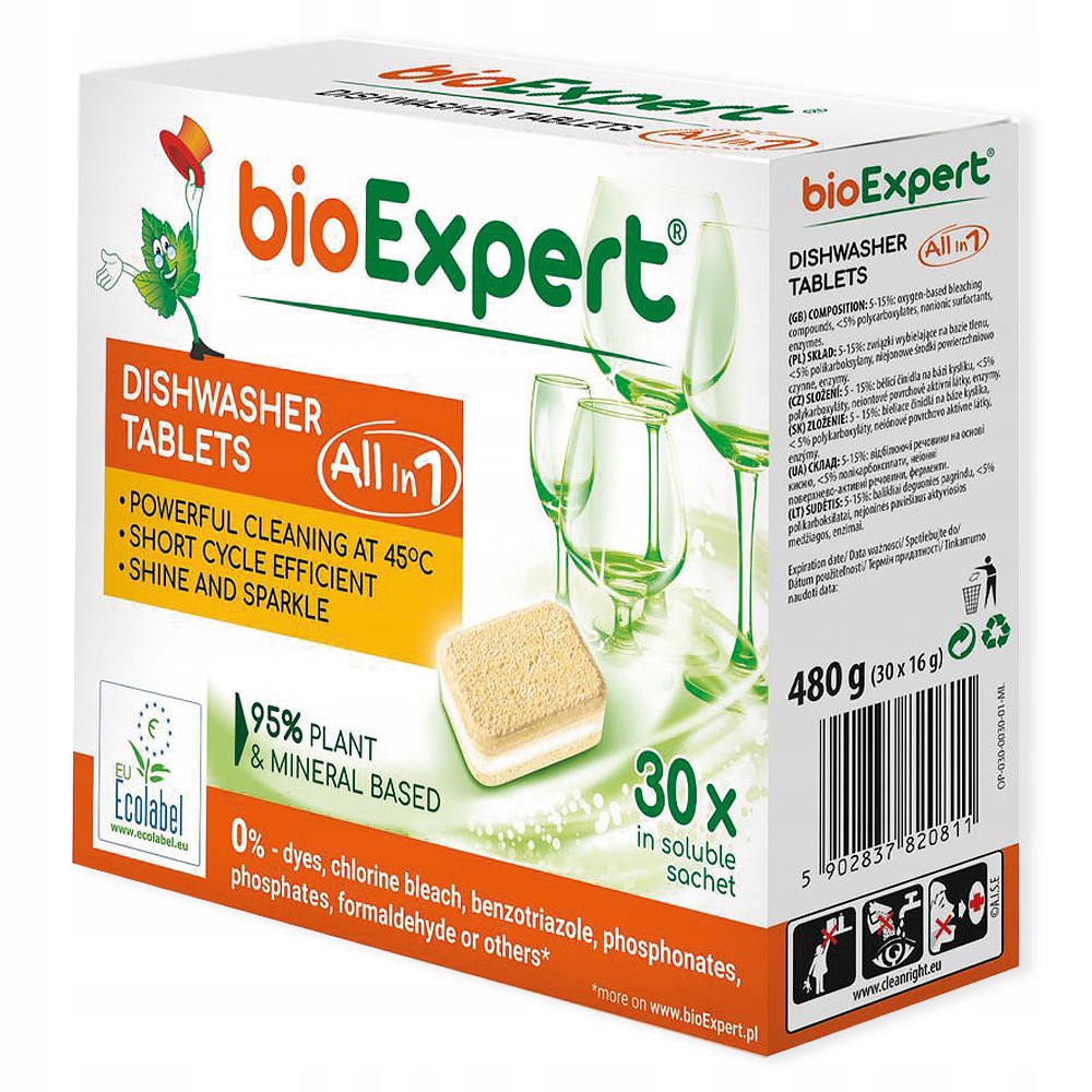 

Tabletki do Zmywarki Ekologiczne bioExpert 30szt.