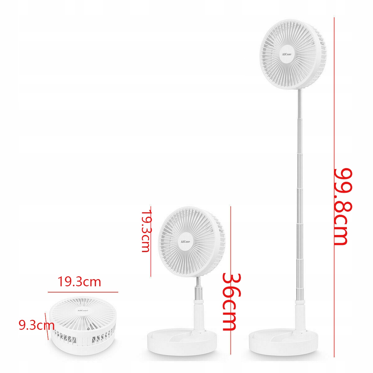 PRZENOŚNY WENTYLATOR STOŁOWY, WENTYLATORY BIURKOWE, WENTYLATOR STOJĄCY Marka inna