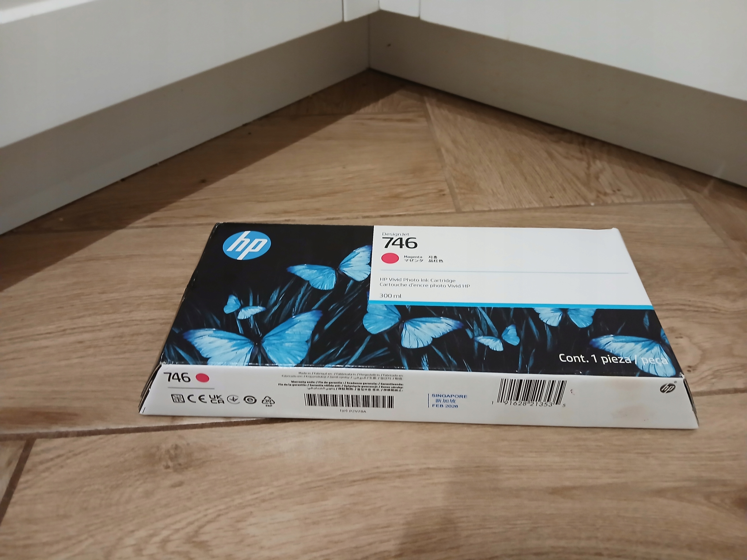 Atrament Hp 746 Magenta P2V78A Originál Z6 Z9