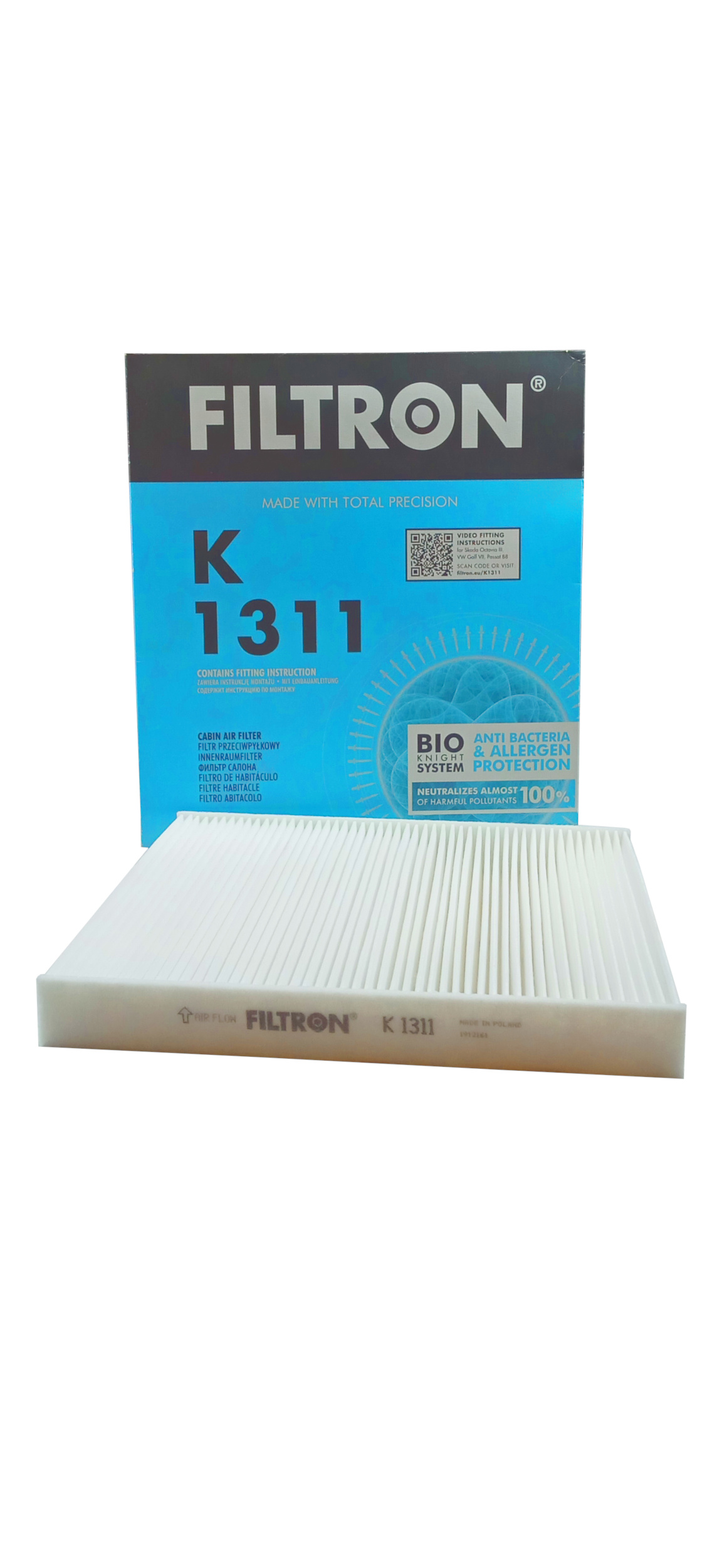 

K1311 Filtron Filtr Kabinowy do Audi Skoda Vw Seat