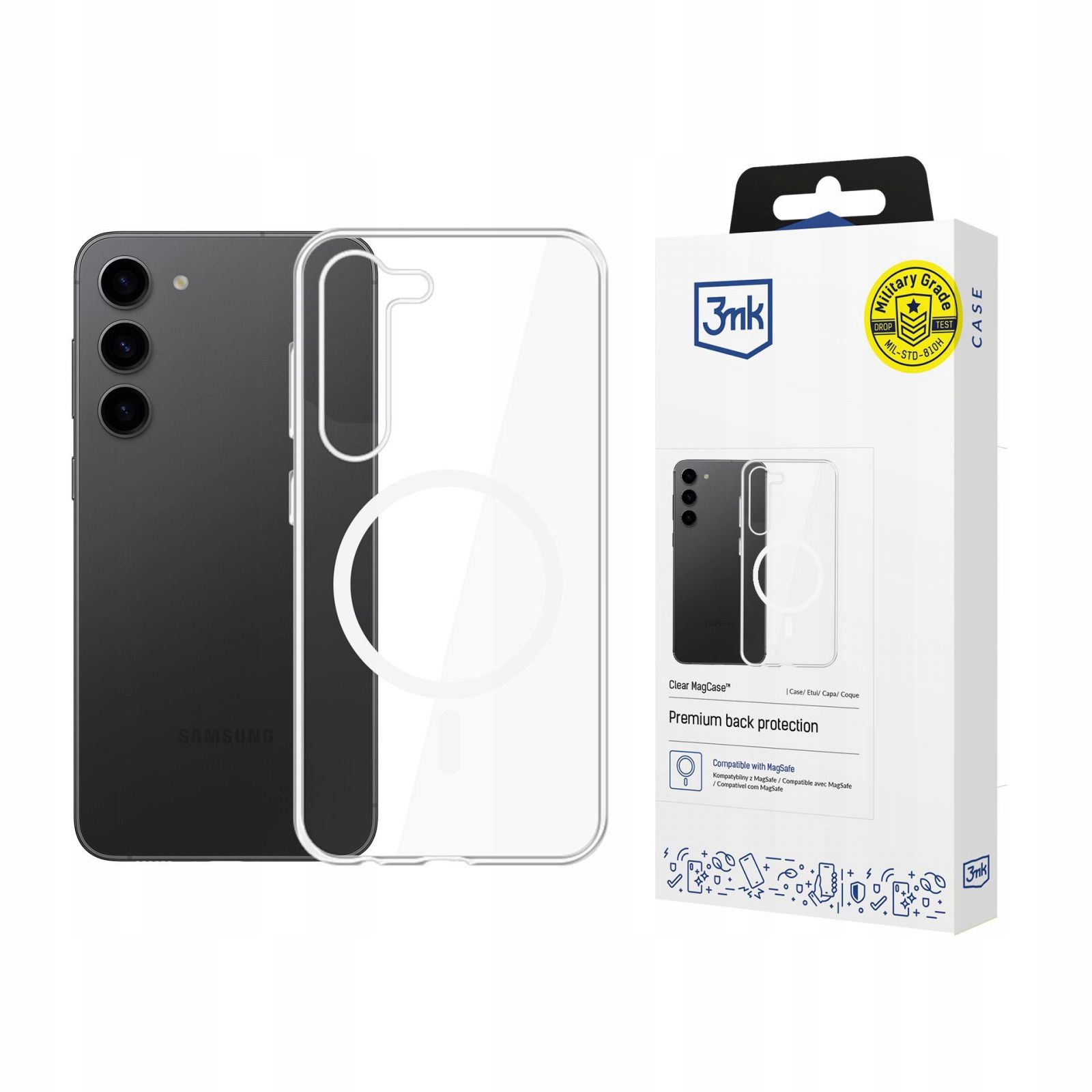 Etui Do Samsung Galaxy S24+ 3MK Clear Magcase