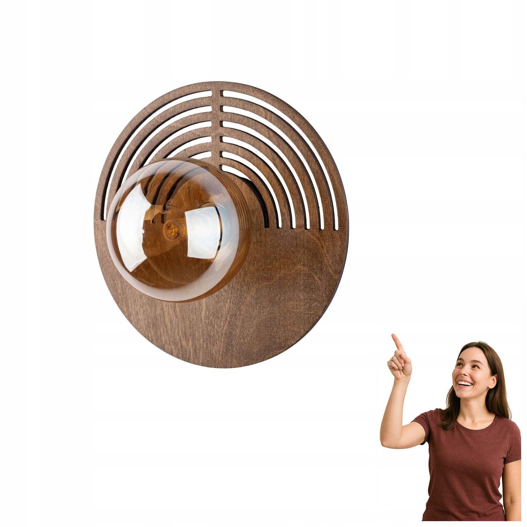 Nástěnná lampa Lunar Wood 250 11013 Tk Lighting