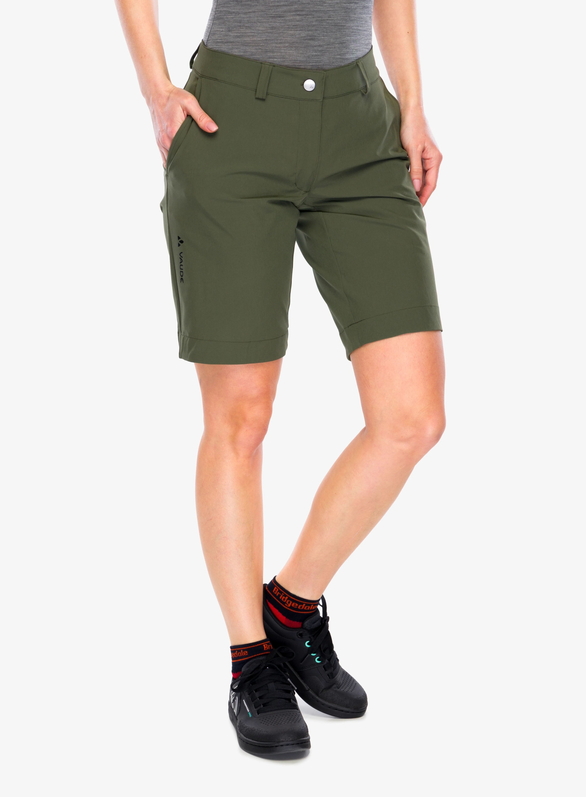Dámské šortky Vaude Cyclist Shorts khaki M