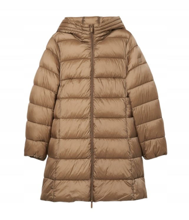 Lion of Porches dámská prošívaná dlouhá zimní bunda s kapucí L