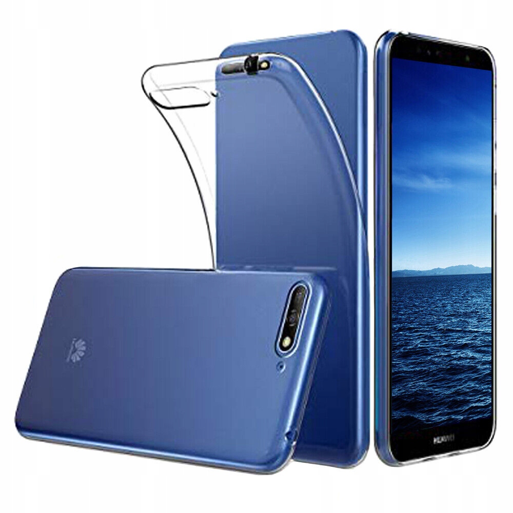

Etui na Huawei Y6 2018 Przezroczyste Slim Szkło
