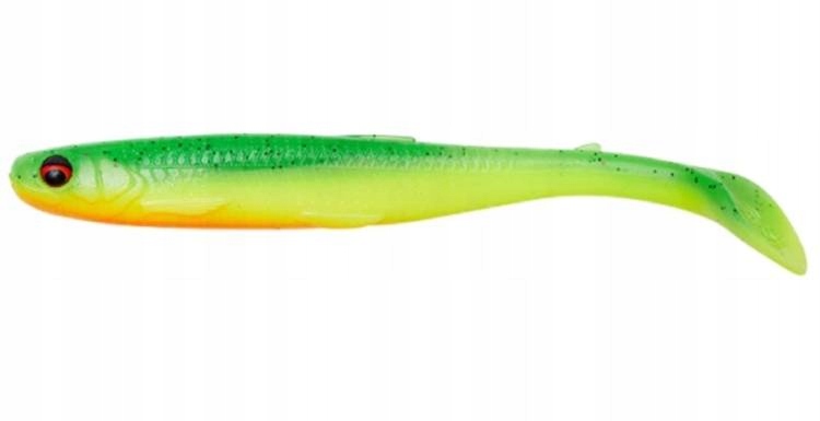 Guma Slender Scoop Shad 11CM 7G Green Yellow Savag