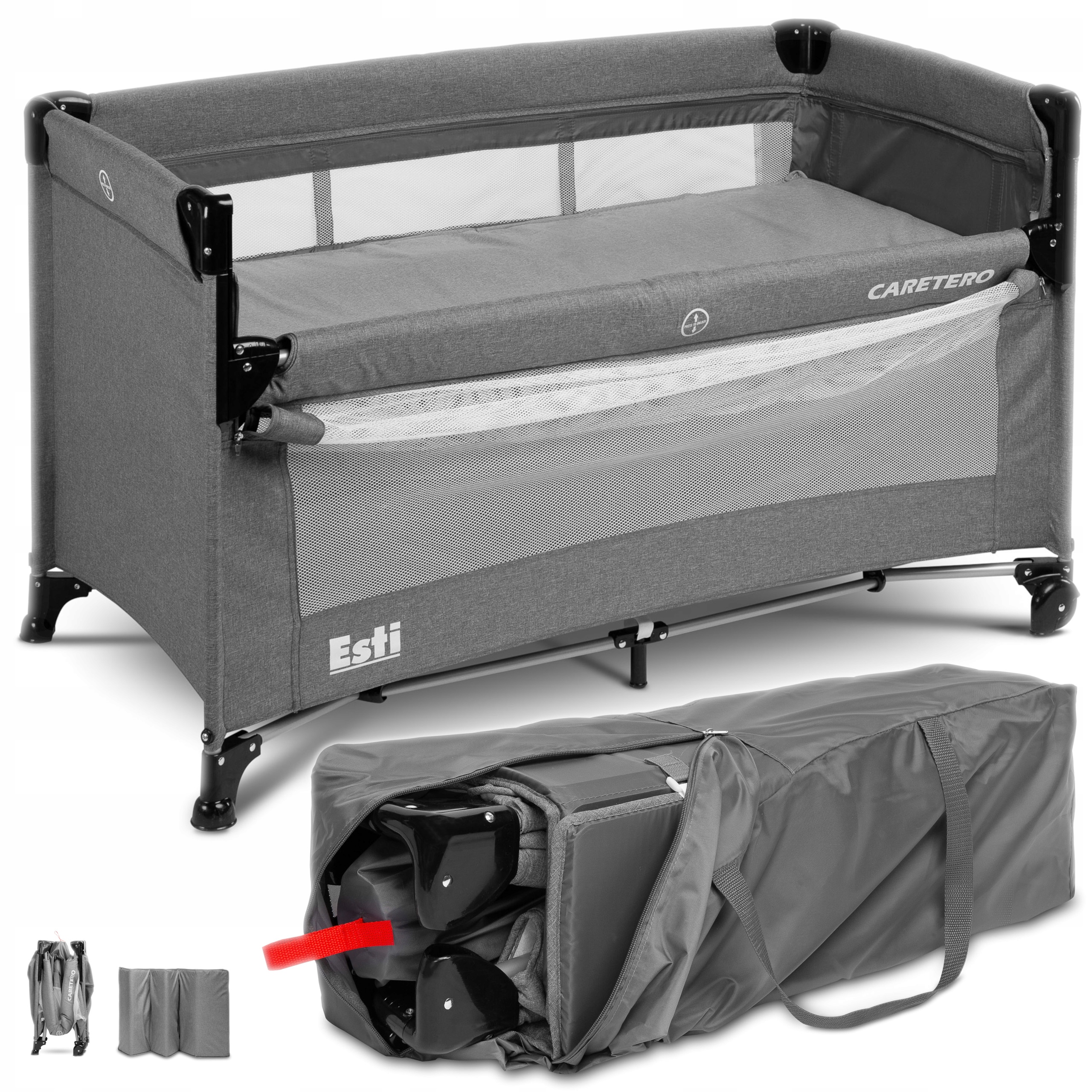 ŁÓŻECZKO TURYSTYCZNE DOSTAWNE DWUPOZIOMOWE KOJEC