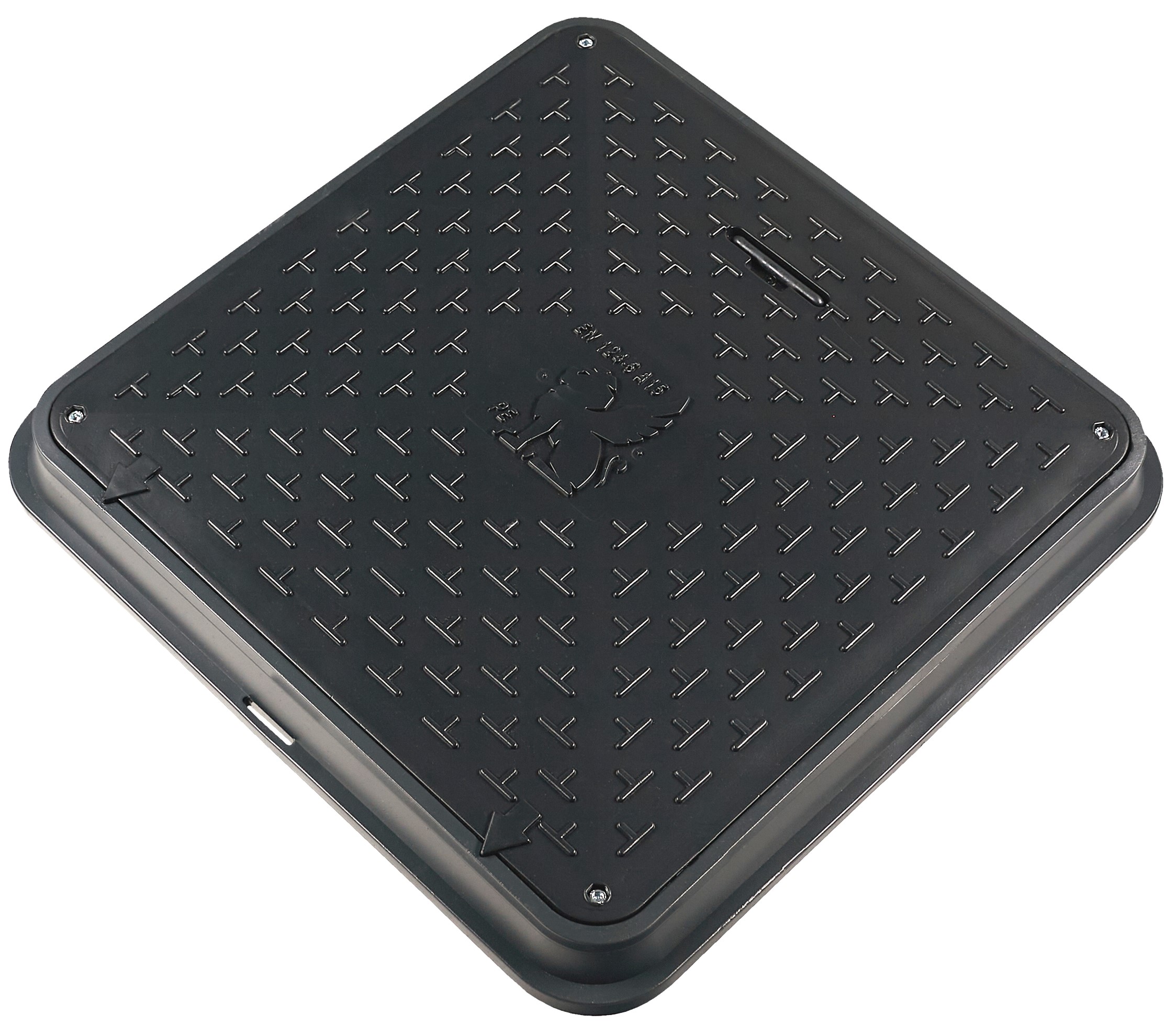 Kryt poklopu do studne Štvorcový 720/600 A15 čierny