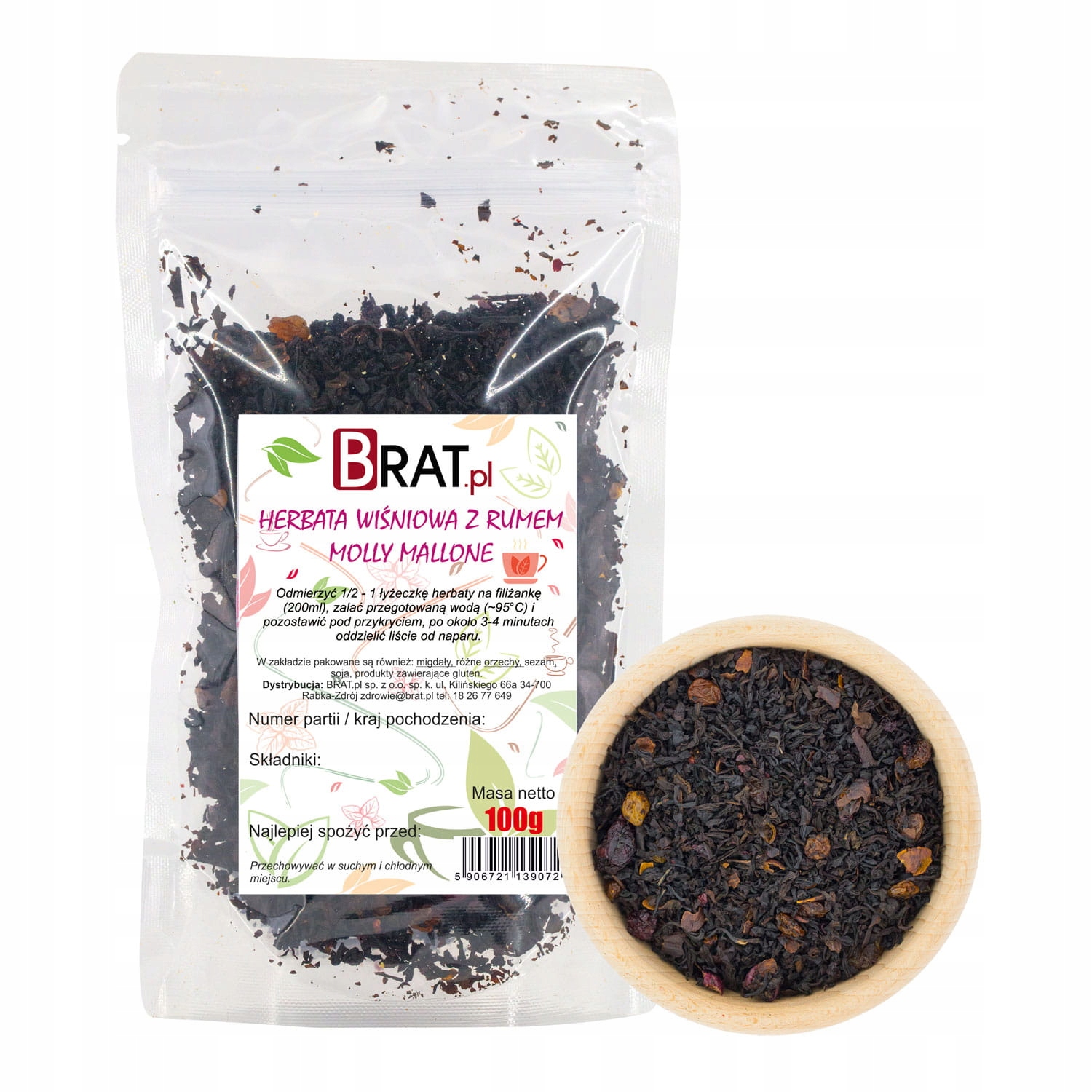 Levně Brat Čaj s rumem Molly Mallone 100 g