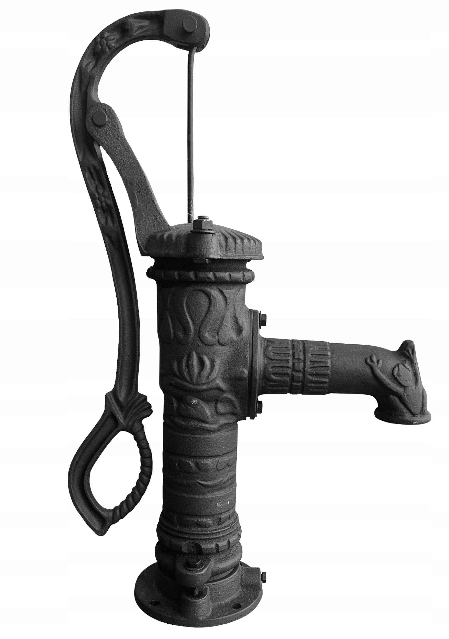 Abisynka Ozdobna Pompa Żeliwna Ręczna Czarna Ogrodowa Delux -wysoka Jakość!