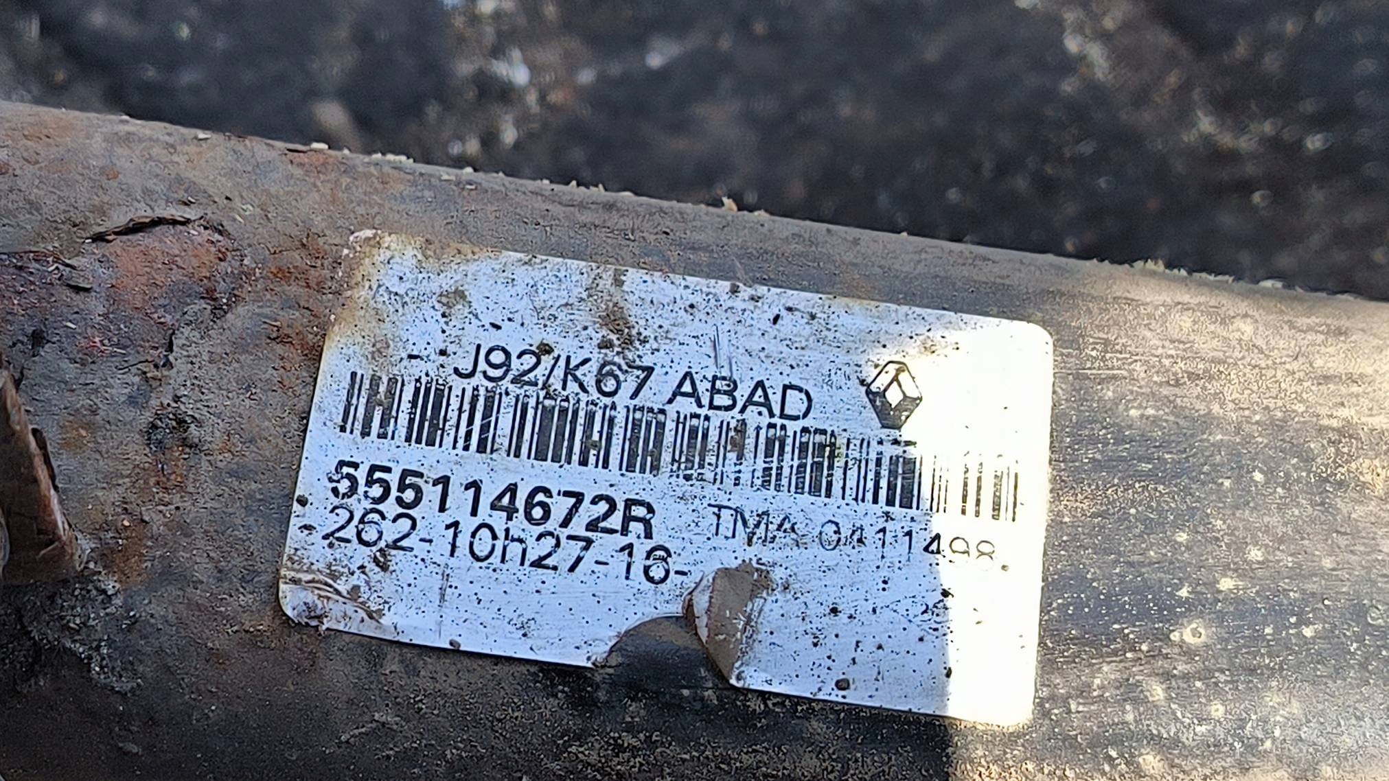 träger / Achsträger heck 555114672R DACIA DOKKER