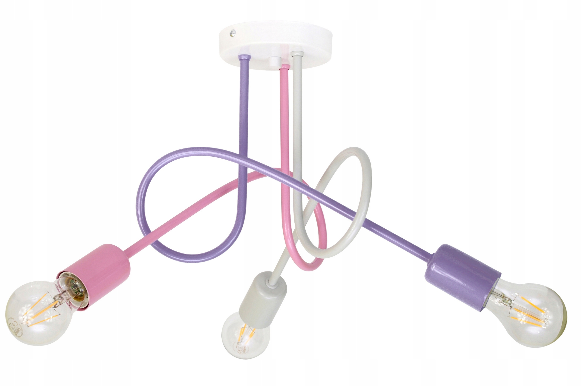 

Lampa Sufitowa Multikolor Żyrandol Pastele Edison