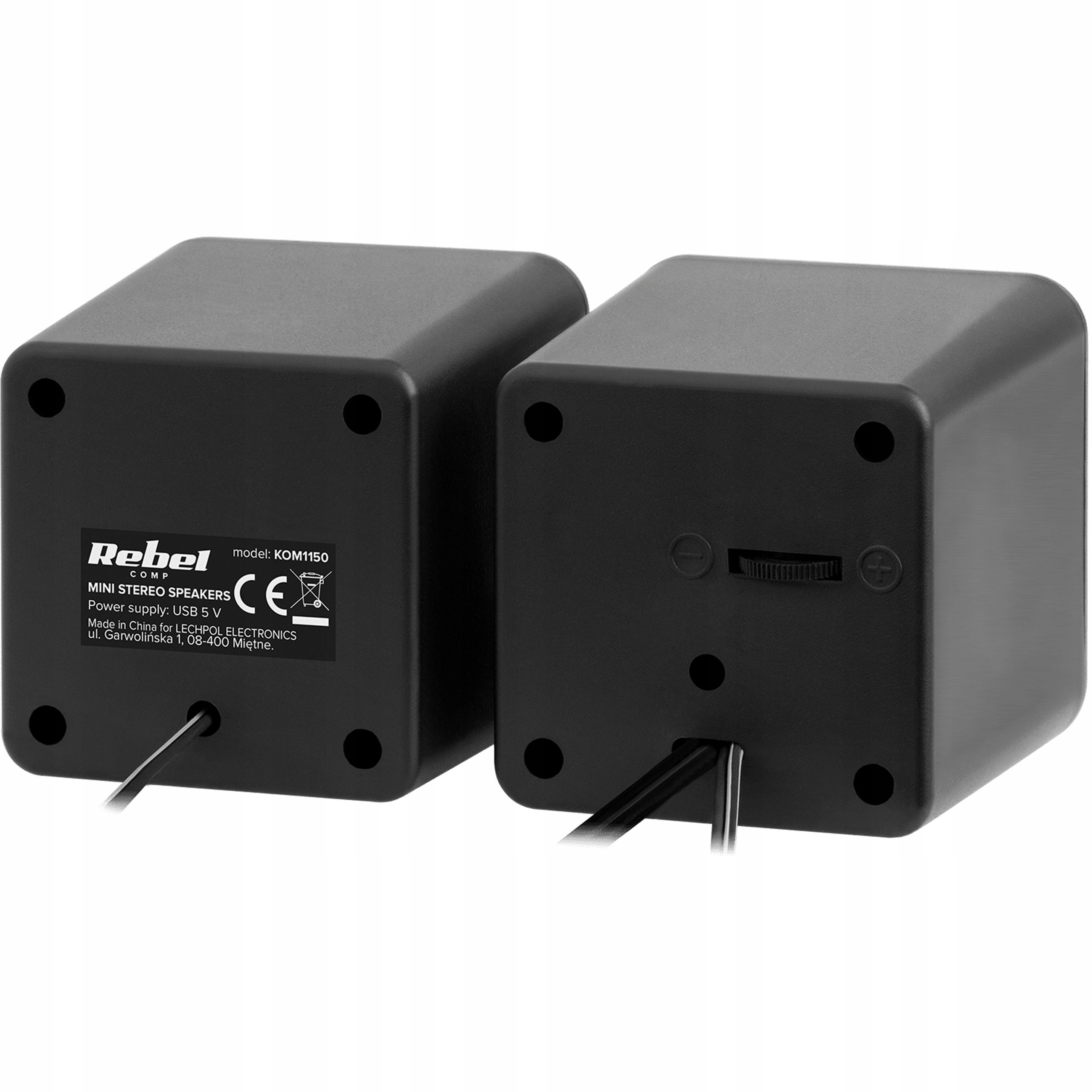 GŁOŚNIKI KOMPUTEROWE 2.0 DO KOMPUTERA PC STEREO Sterowanie wbudowane w głośnik