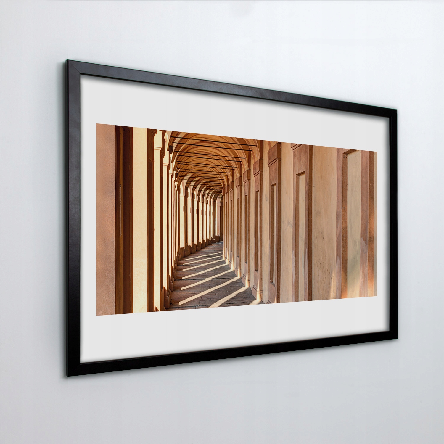 Nástěnný obraz v rámu Itálie tunel sloupy 30x20