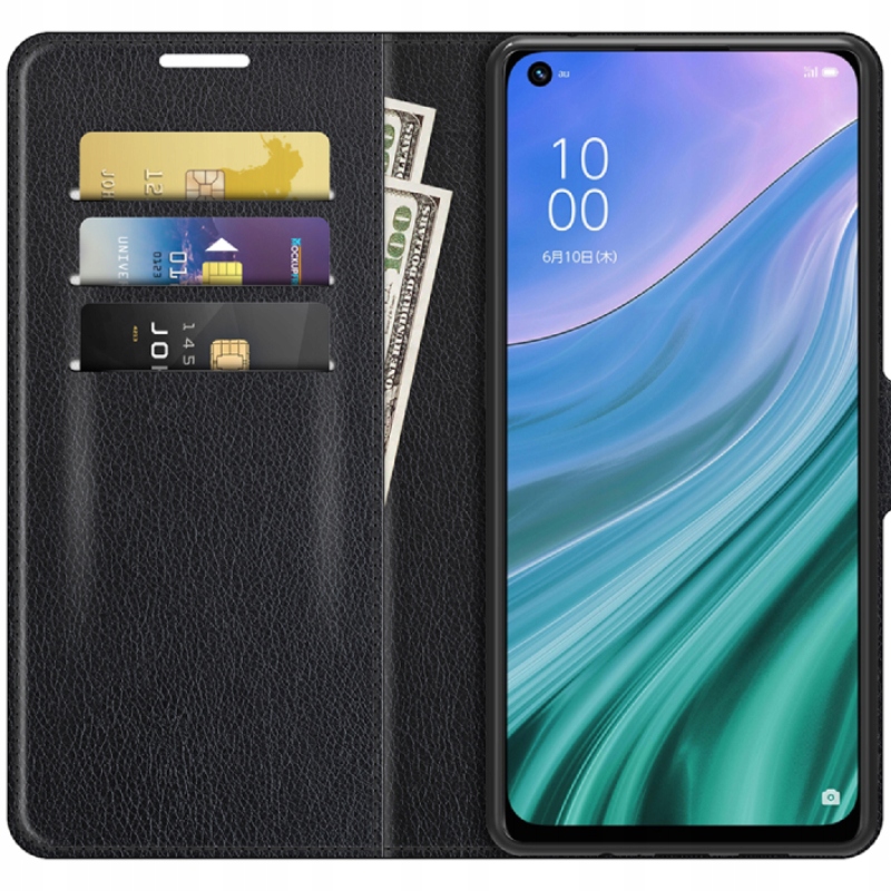 

Skórzane etui portfel case do Oppo Reno A54/A74 5G
