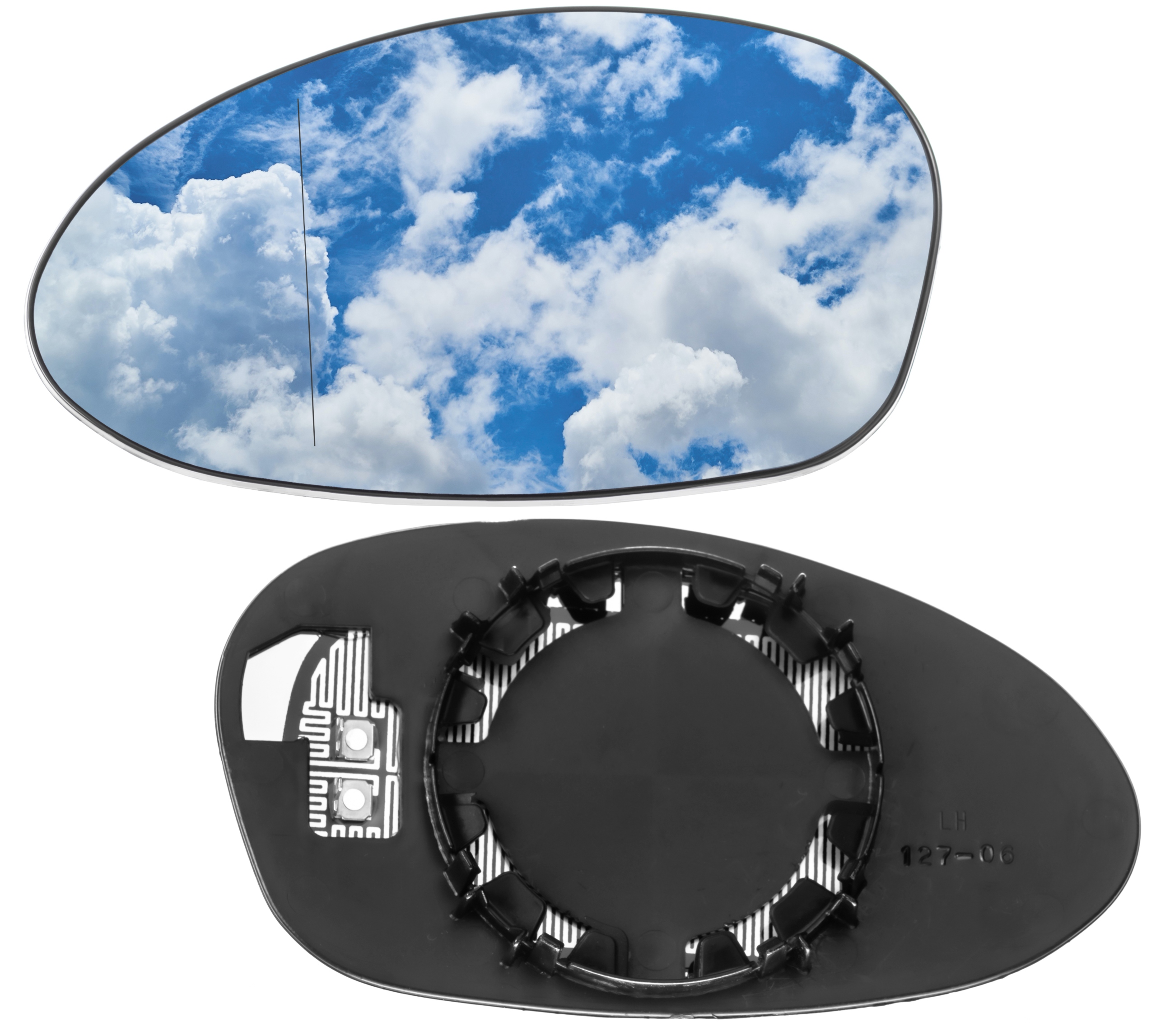 Zdjęcie AWparts WKŁAD LUSTERKA LEWY BMW 3 E46 COUPE CABRIO 99-2006