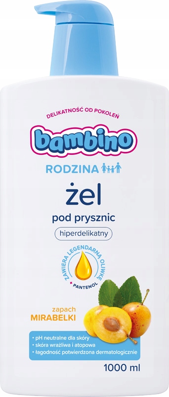 

Żel pod prysznic Bambino Rodzina Mirabelka 1000ml