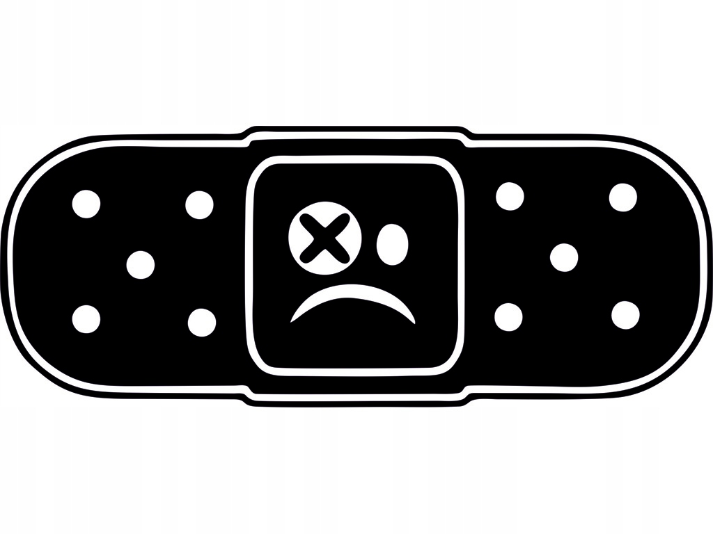 Naklejka na samochód auto Plaster na Rysę Odprysk Wgniecenie 25 x 10 cm