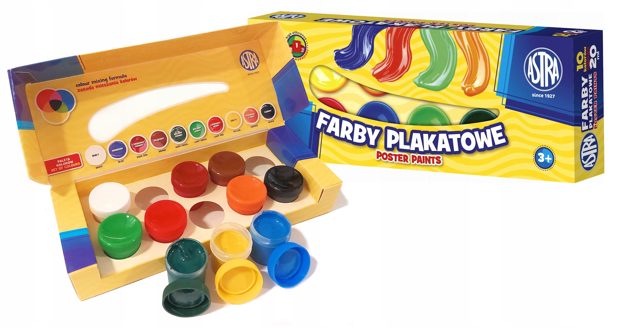 

Farby plakatowe Astra 10 kol. 20ml 303931