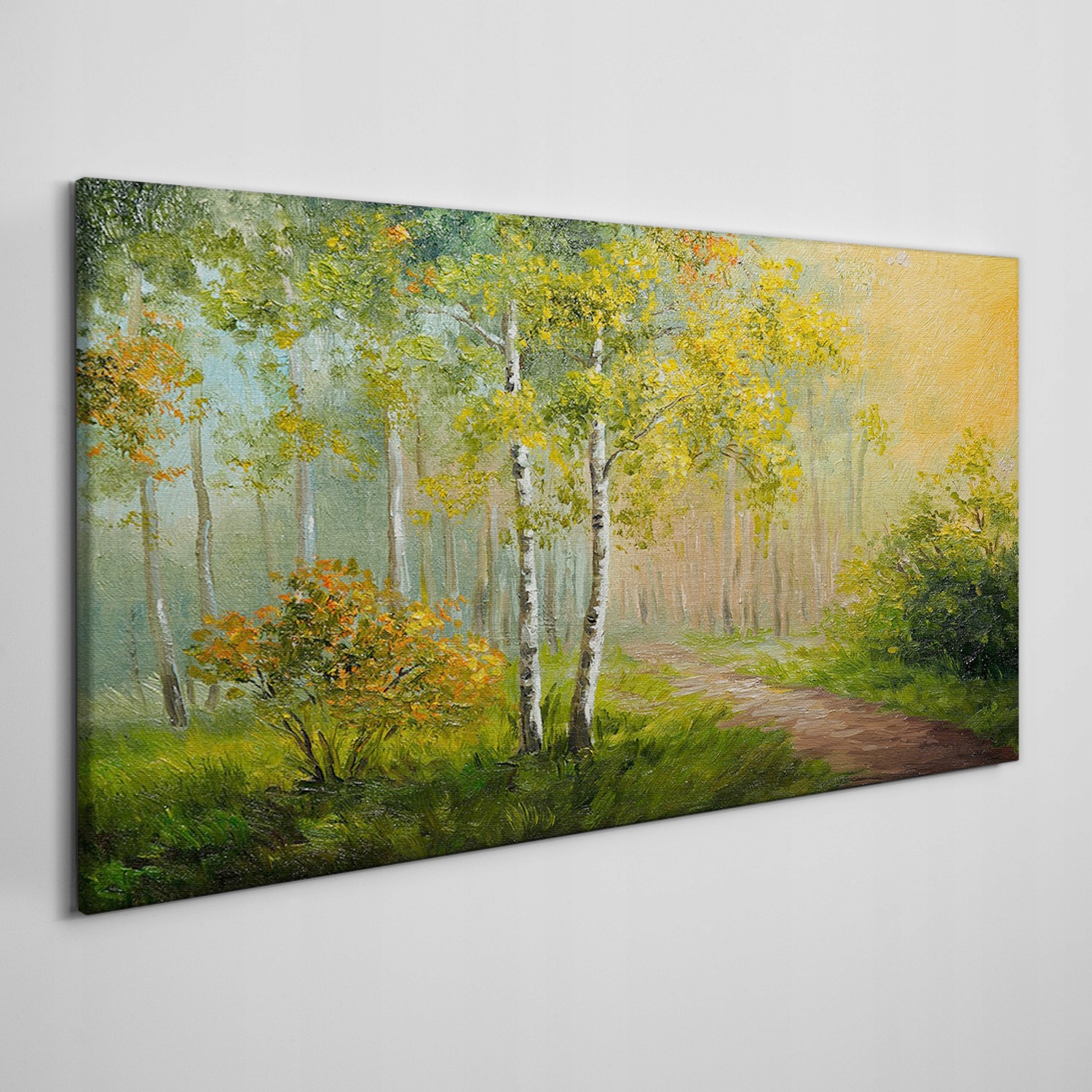 

Obraz na ramie płótno Las ścieżka liście 100x50 cm