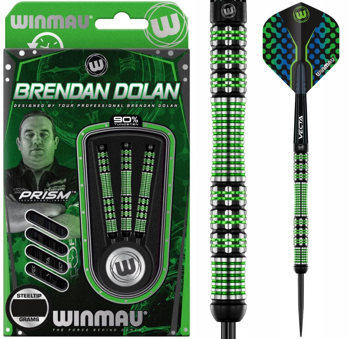 Lotki Rzutki Dart Winmau Brendan Dolan S. E. 90% Wolfram 21g