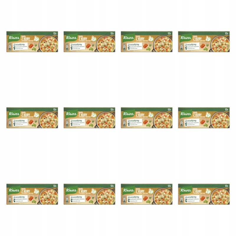 Knorr Vývar ze slepice s petrželkou a libečkem 120 g (12 kostek) X12