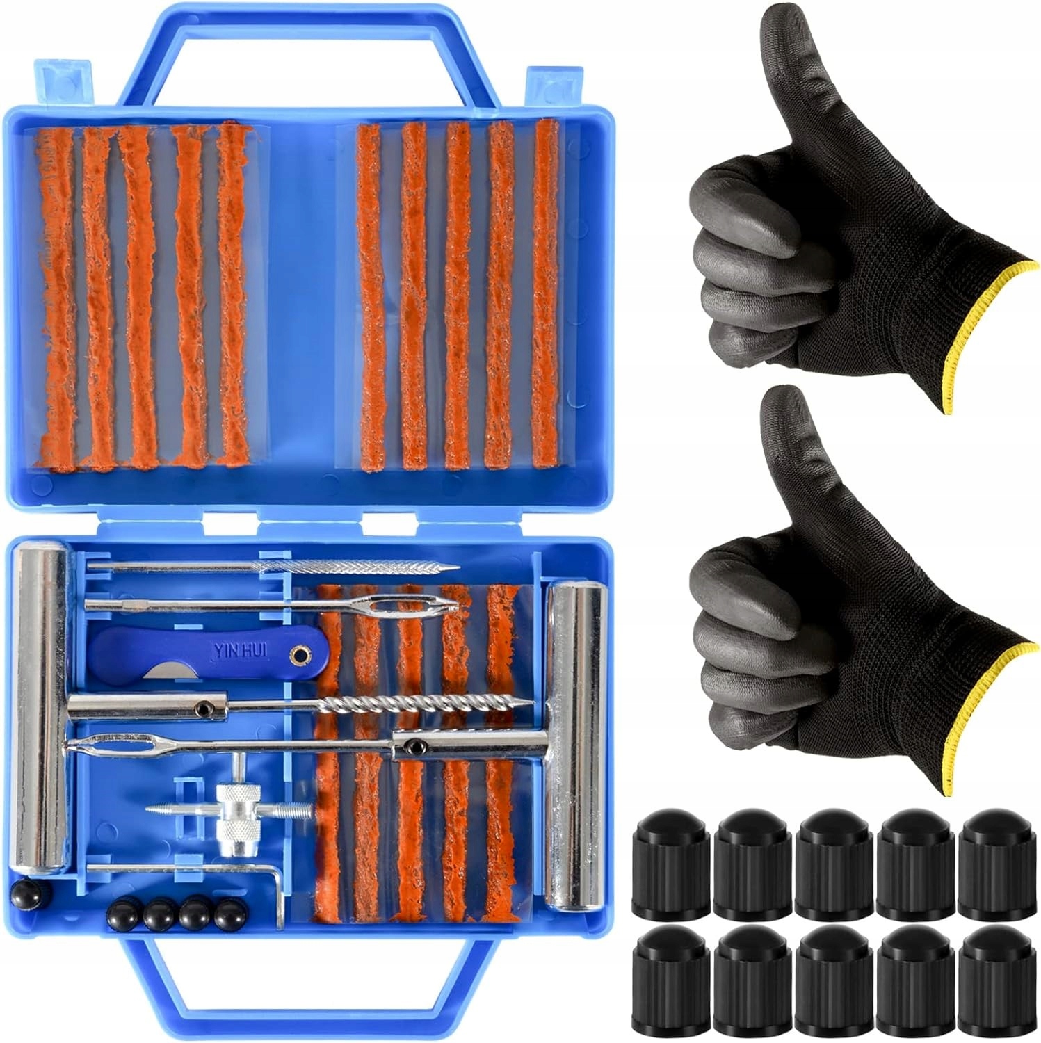 Sada Na Opravu Mtocyklových Pneumatik Automobilů Univerzální 34 Dílů