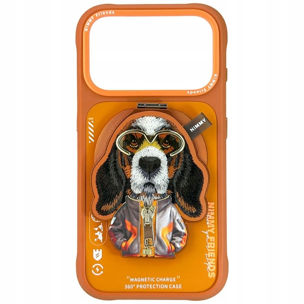 Pouzdro Nimmy Cool&Cute 2.0 Dog pro iPhone 17 Pro Max s magnetickým závěsem