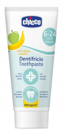 

Chicco Dentifricio pasta jabłko banan z fluorem