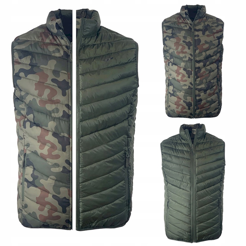 Bezrękawnik męski Kamizelka dwustronna Reverse Texar olive/wz. 93 L