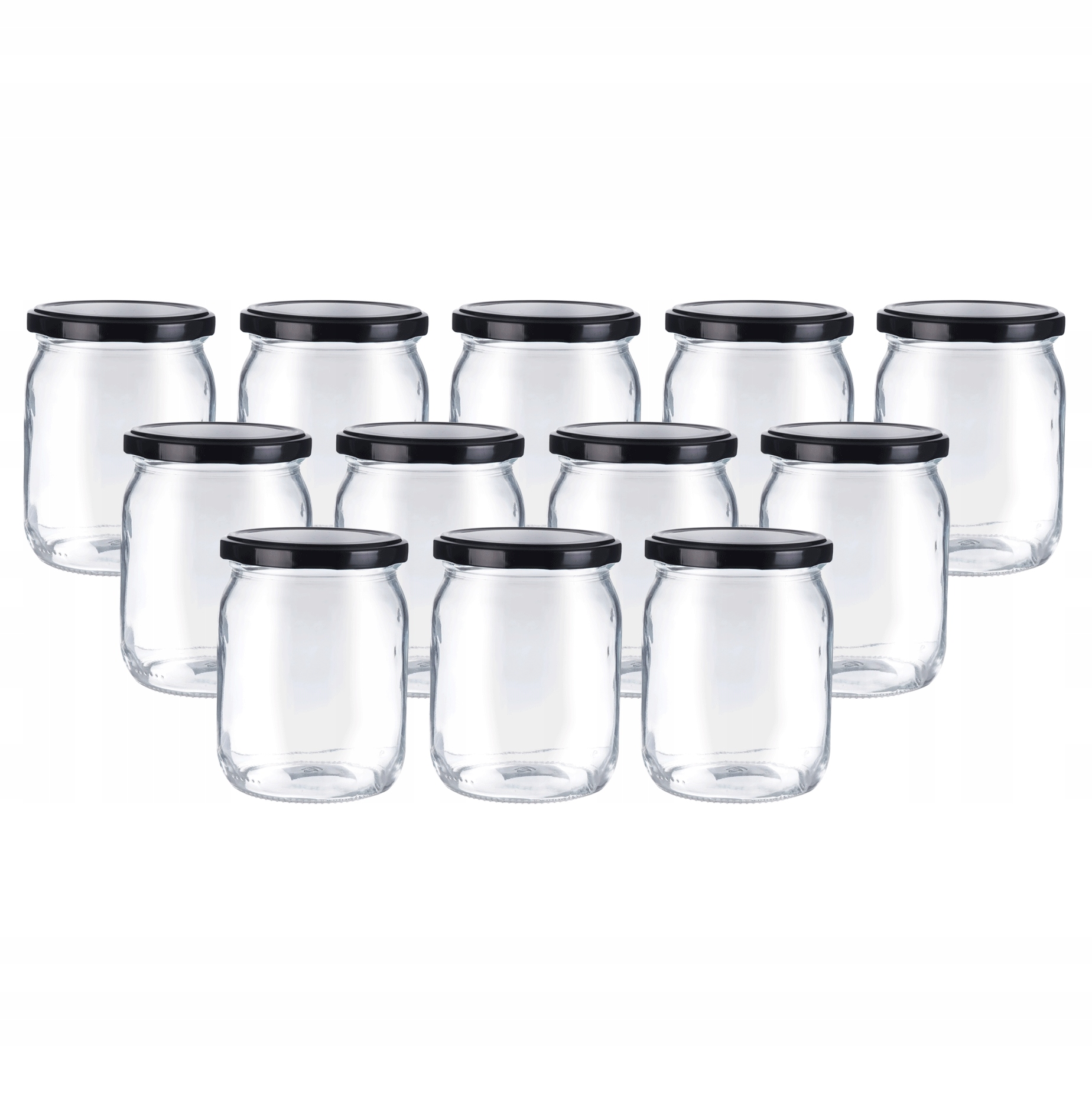 

Słój 540 ml z czarną zakrętką 12sztuk