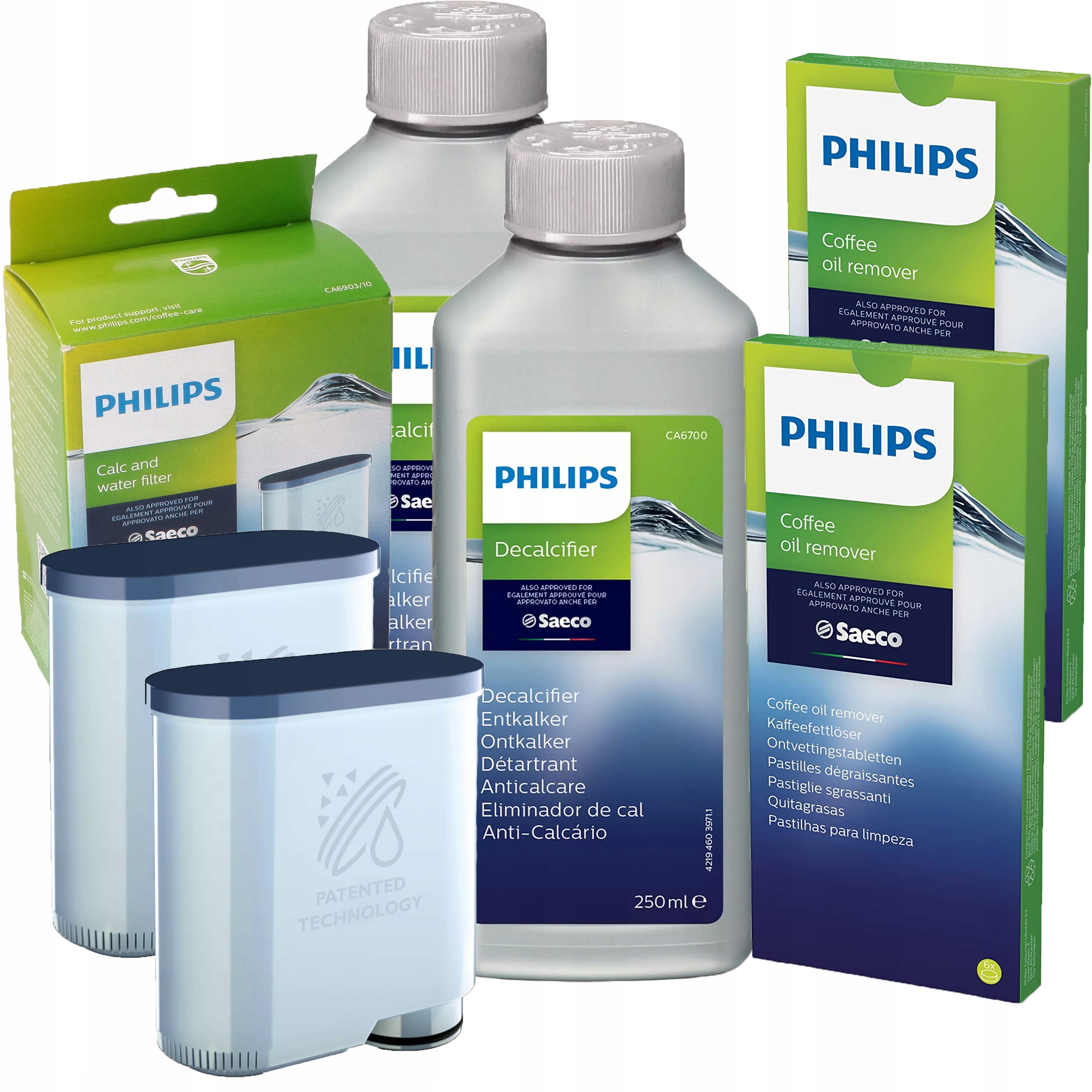 Sada pre Philips Saeco Odvápňovač CA6700 Tablety CA6704 Filter AquaClean