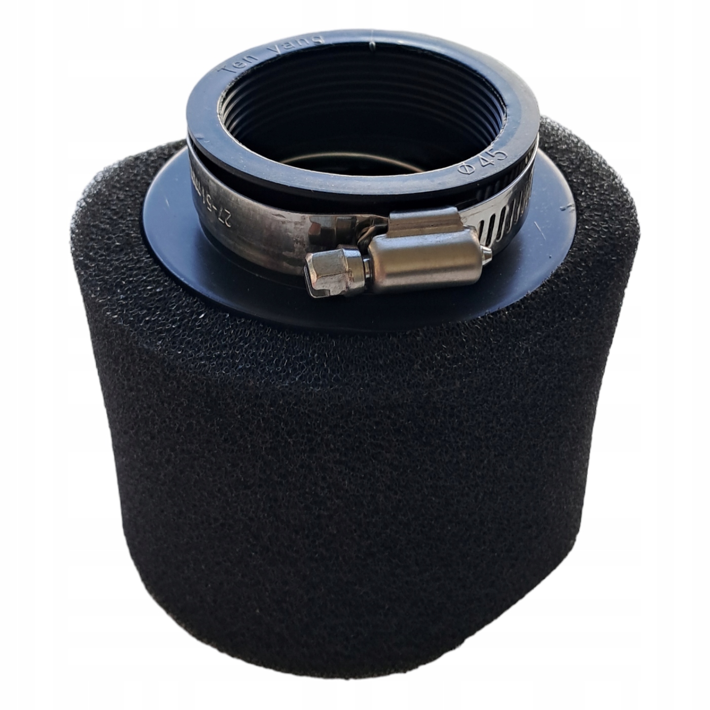 Filtr powietrza 45 mm gąbkowy prosty czarny krótki dolot Mrf Kayo Pitgang