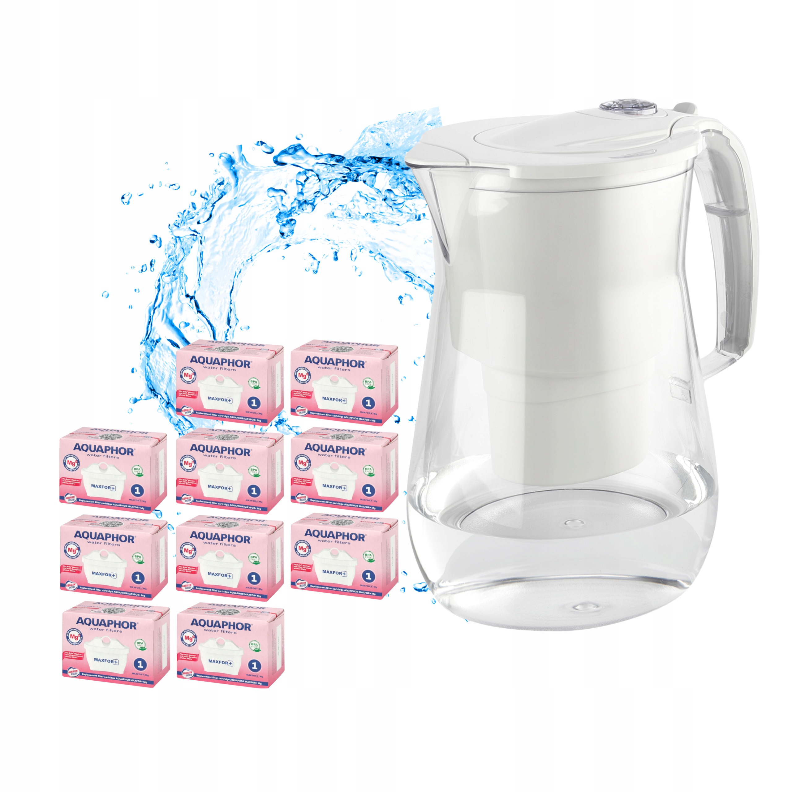 Dzbanek filtrujący Aquaphor Onyx 4,2+ 10 filtrów Maxfor Mg
