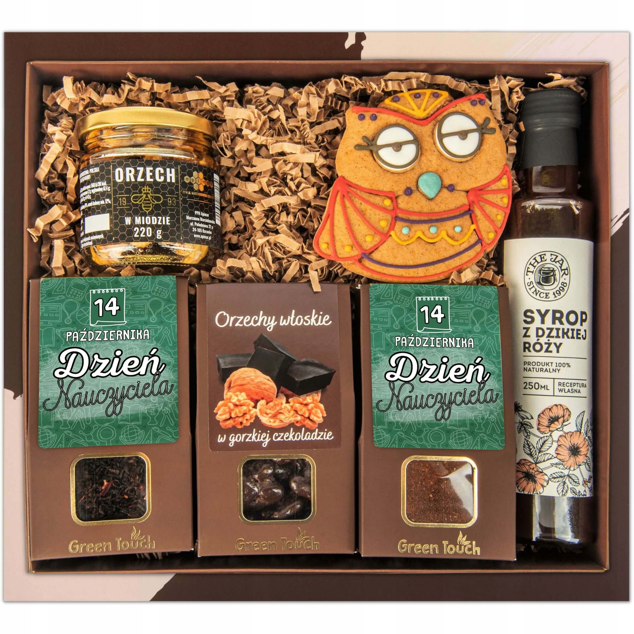 Levně Dárek ke Dni učitelů, sada čaj, med, poděkování, krabička