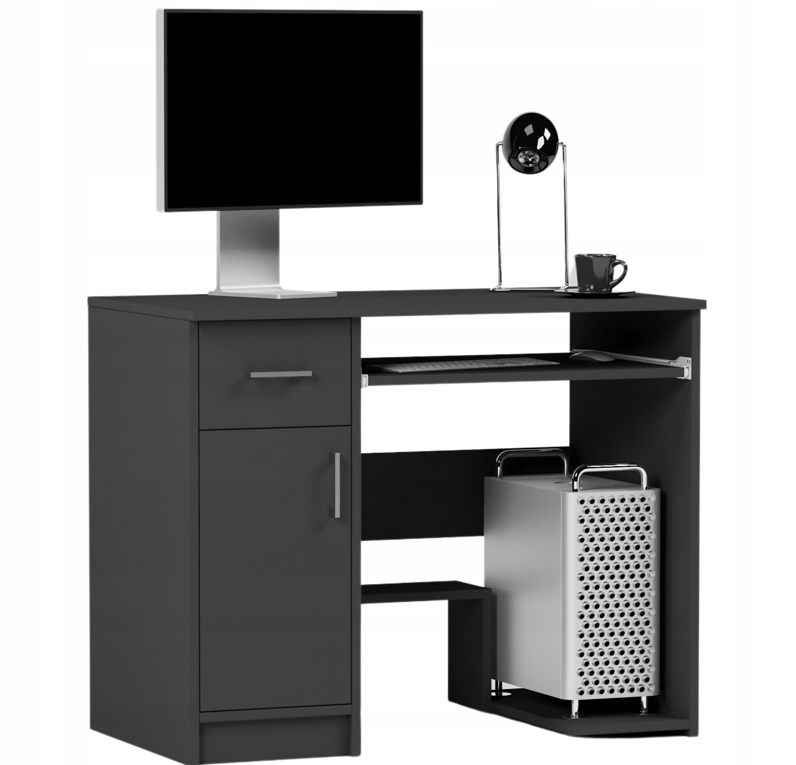 BIURKO KOMPUTEROWE 90CM STOLIK LAPTOP N-10 ANTRACYT