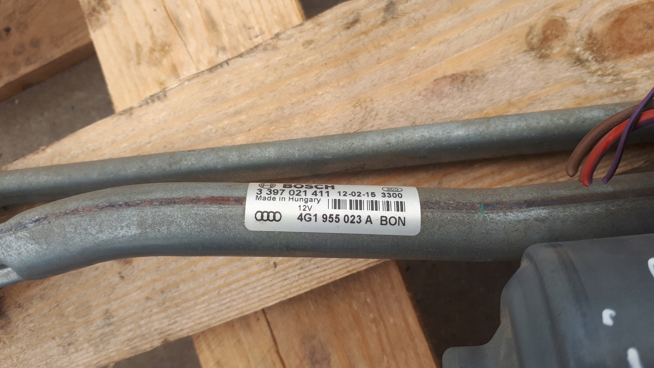 A7 4G wiper mechanism front 4G1955119 A6 C7
