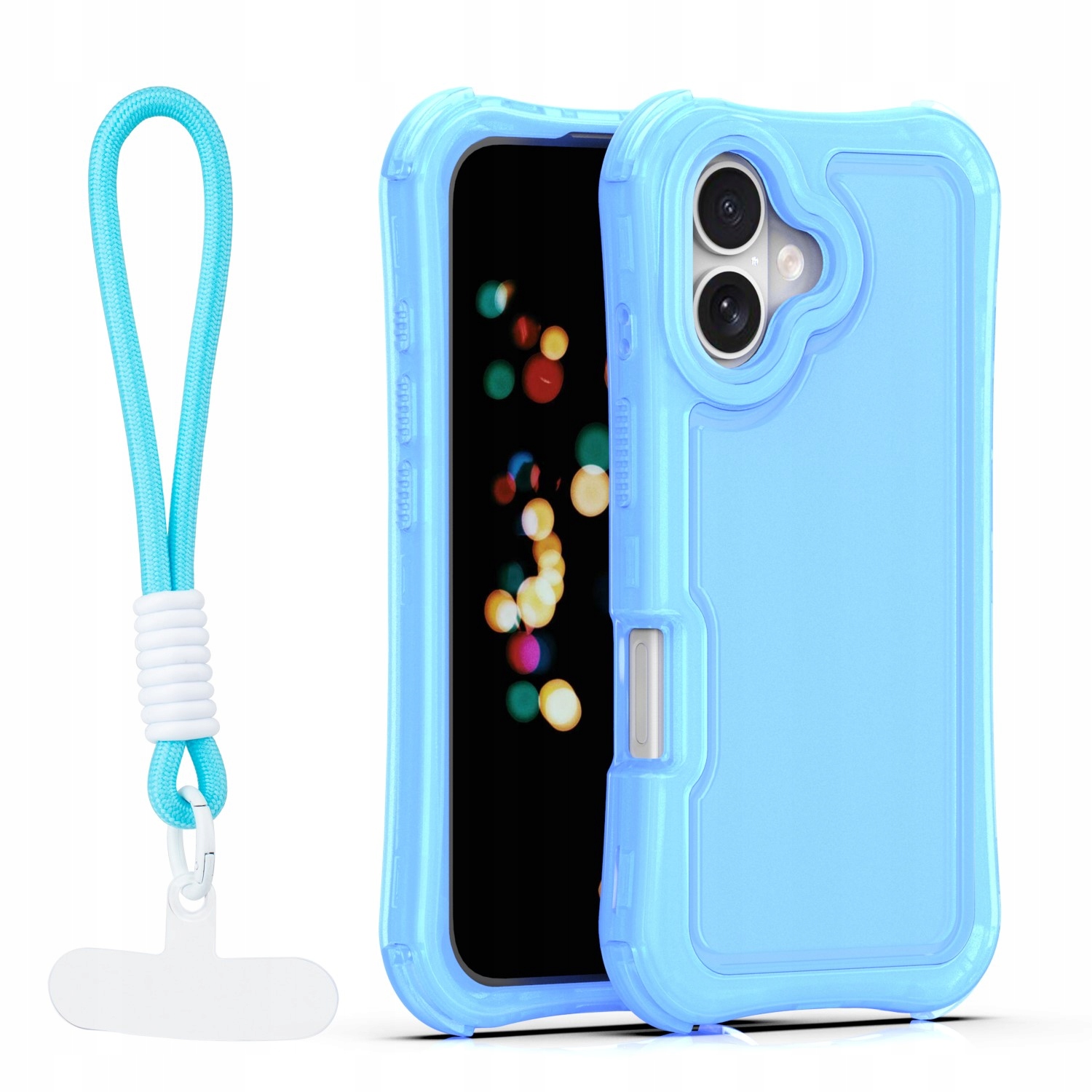 Nakładka SafePop ze smyczą do iPhone 16 6,1" niebieska Tfo